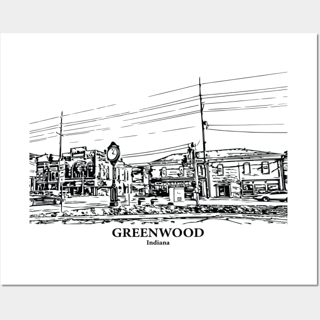 Greenwood - Indiana Wall Art by Lakeric